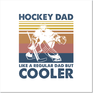 Hockey Dad Vintage Gift Father's Day Posters and Art